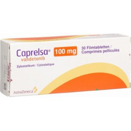 Изображение препарта из Германии: Капрелса Caprelsa (Вандетаниб) 100 мг/30 таблеток