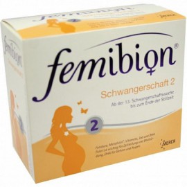 Изображение препарта из Германии: Фемибион Femibion Schwangerschaft 2 D3+DHA+400 mg Folat 2X96 шт
