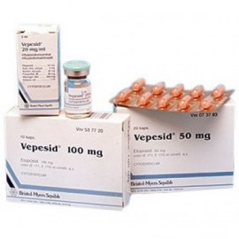 Изображение препарта из Германии: Вепезид Vepesid 100 мг/10 капсул