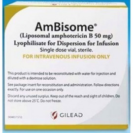 Изображение препарта из Германии: Амбизом AmBisome 50 мг/10 шт