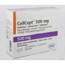 Изображение препарта из Германии: Селлсепт Cellcept 500 MG (Mycophenolate Mofetil) 500 мг/50 таблеток
