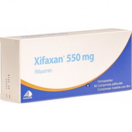 Изображение препарта из Германии: Ксифаксан Xifaxan 550 Mg (Rifaximin) 98 Таблеток