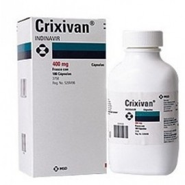 Изображение препарта из Германии: Криксиван Crixivan 400 мг/180 капсул