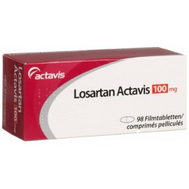 Изображение препарта из Германии: Лозартан Losartan 100 мг/ 98 таблеток