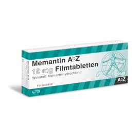 Изображение препарта из Германии: Мемантин Memantin 10 мг/ 98 таблеток