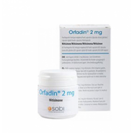 Изображение препарта из Германии: Орфадин Orfadin 2 мг/ 60 капсул