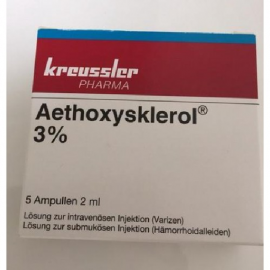 Изображение препарта из Германии: Этоксисклерол AETHOXYSKLEROL 3%- 5x2ml