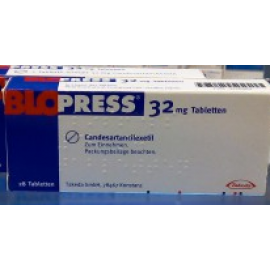 Изображение препарта из Германии: Блопресс (Кандезартанcилексетил) Blopress (Candesartancilexetil) 32 мг/28 таблеток