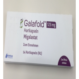 Изображение препарта из Германии: Галафолд GALAFOLD 123MG  14 шт