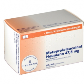 Изображение препарта из Германии: Метопролол METOPROLOL 50 Mg - 100 Шт