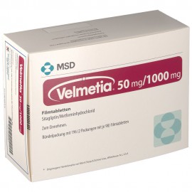 Изображение препарта из Германии: Вельметия VELMETIA 50MG/1000MG 196 Таблеток