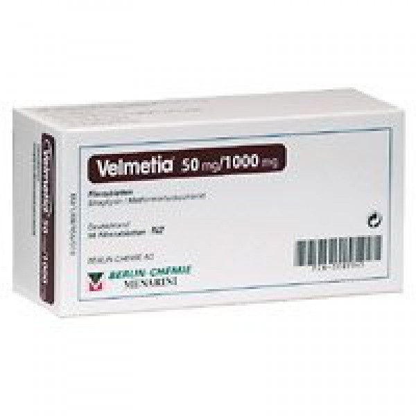 Вельметия VELMETIA 50MG/850MG 196 Таблеток