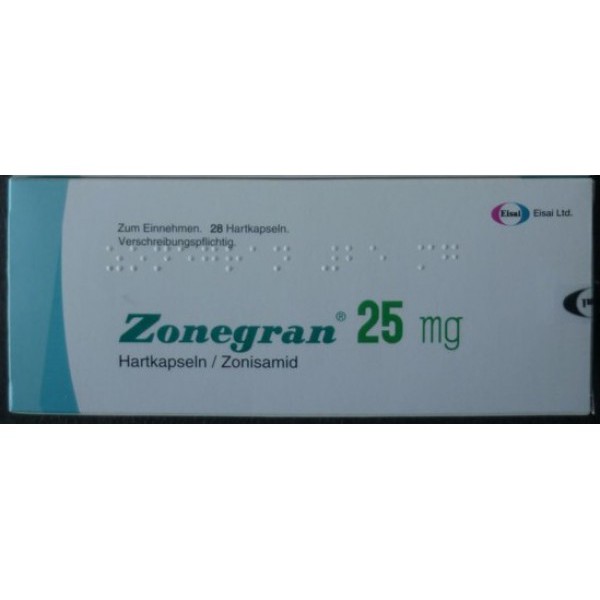 Зонегран Zonegran 25 мг/28 капсул  