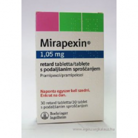 Изображение товара: Мирапексин MIRAPEXIN 1.05MG RETARDTAB/100 Шт