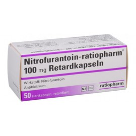 Изображение препарта из Германии: Нитрофурантоин Nitrofurantoin100 мг/50 капсул