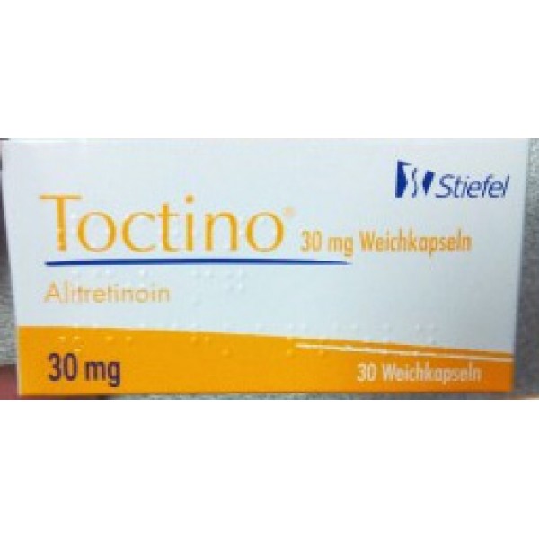 Токтино Toctino (Алитретиноин) 30 мг/30 капсул