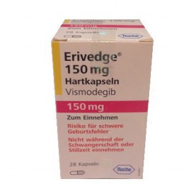 Изображение препарта из Германии: Эриведж Erivedge (Висмодегиб) 150 мг/28 капсул