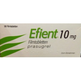 Изображение препарта из Германии: Эффиент Efient (Прасугрель) 10 мг/98 таблеток